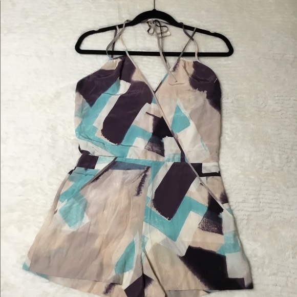 Armani Exchange Silk Abstract Romper size 0 - Picture 4 of 15